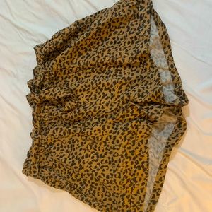 Aerie soft camp short. Black and Tan cheetah print with tags still on!